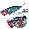 Fishing Lures Topwater Floating Popper Lure with Hooks Crankbait Bass Fishing Lures Baits