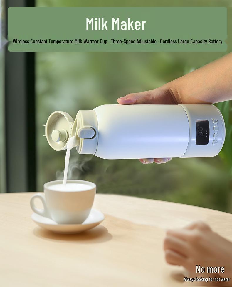 Automatische Baby-Milchwärmer mit großem Fassungsvermögen - Tragbarer Wasserkocher mit konstanter Temperatur zum Erwärmen von Muttermilch