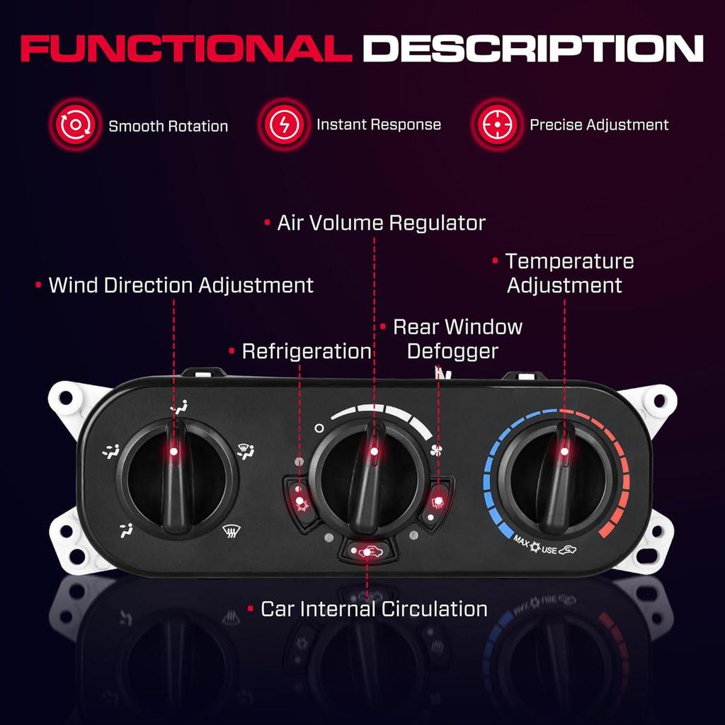 55111840AE: Jeep Wrangler Heated Control Unit & AC Panel