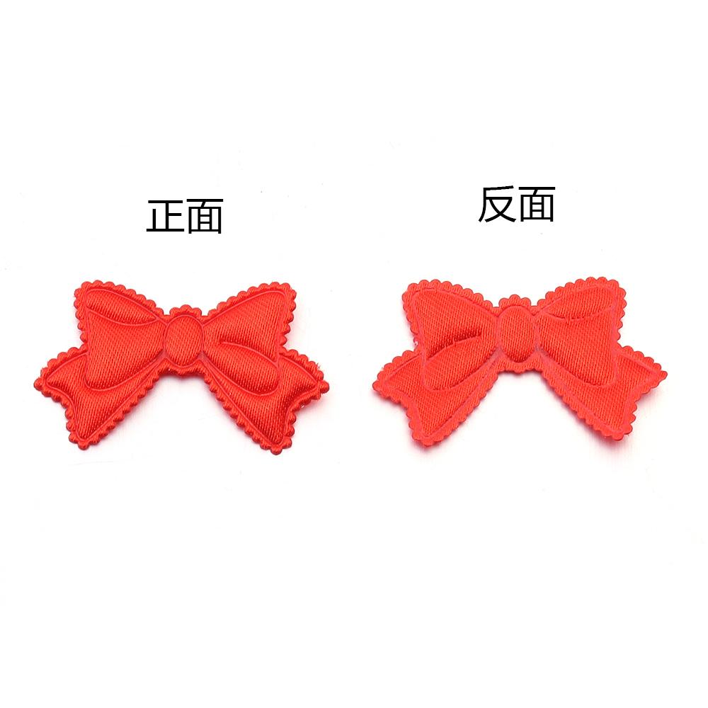 50pcs/lot 19x31mm Fabric Sponge Bow Patches Colorful Bows Flower Appliques For Sewing Clothing DIY Wedding Party Decoration
