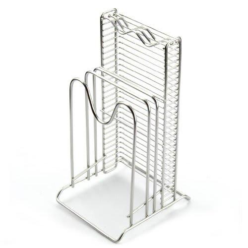 PEARL METAL Dualis Stainless Steel Knife and Cutting Board Stand, Made In Japan, H-5647