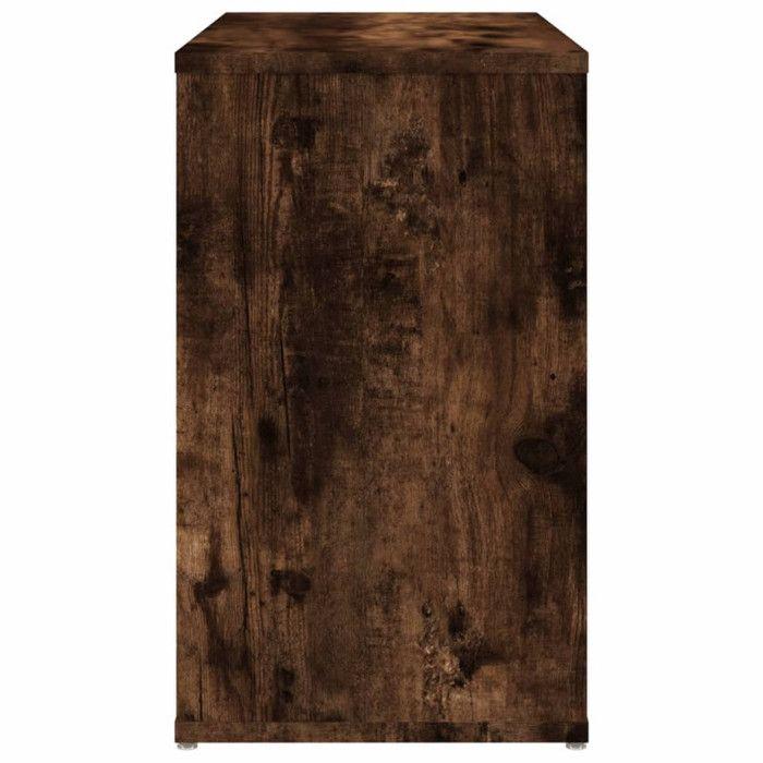 815813 vidaXL Armoire latérale Chêne fumé 60x30x50 cm Bois d'ingénierie
