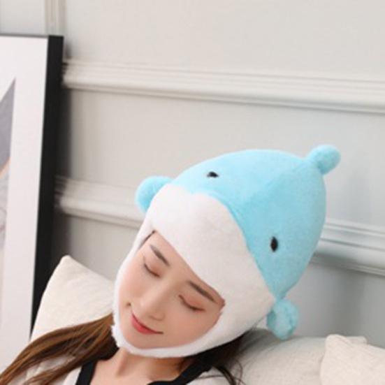 Cosplay Kopfbedeckung Ultraweich Warmhalten Foto Performance Requisite Cartoon Delfin Plüsch Cosplay Mütze für Fotostudio