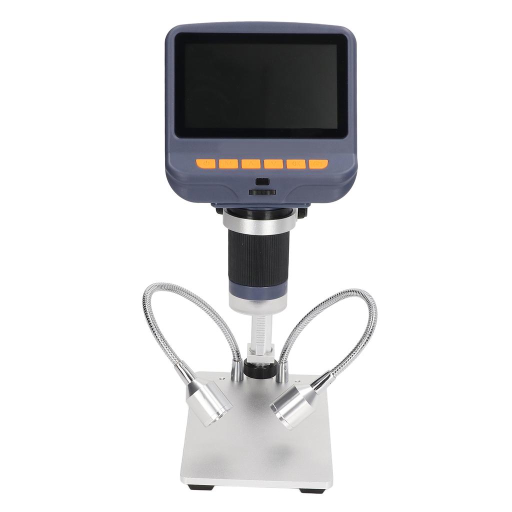 4.3in HD Digital Microscope Set Double Sided Adhesive Light Control Power Cord  Remote Control for Cellphone Repairing