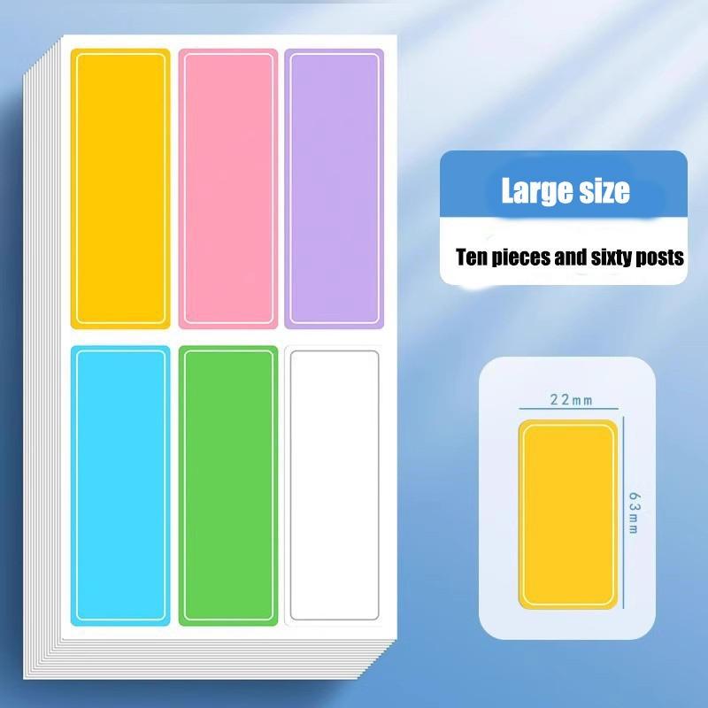 Waterproof Self-Adhesive Name Labels Stickers School Office Home Organization, Writable DIY Classification Tags Jars Notebooks Decor