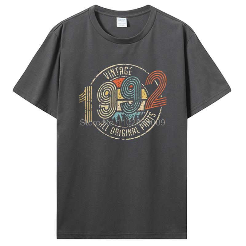 Vintage 1974 1962 1974 1982 All Original Parts Birthday Gifts Men T-Shirt Funny Tees Cotton T Shirt  Harajuku Streetwear