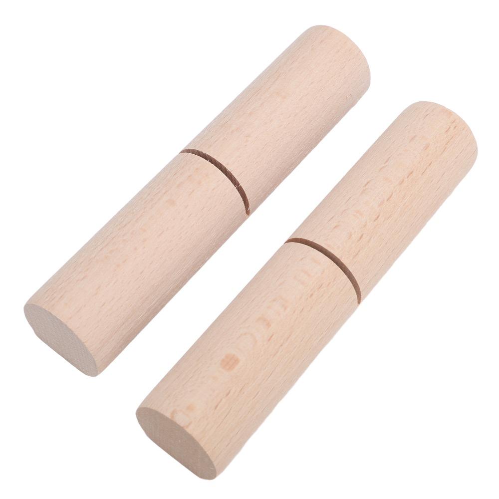 2pcs Wood Color Knot Grippers Tool Length 13cm Wooden Knot Gripper for Bracelets