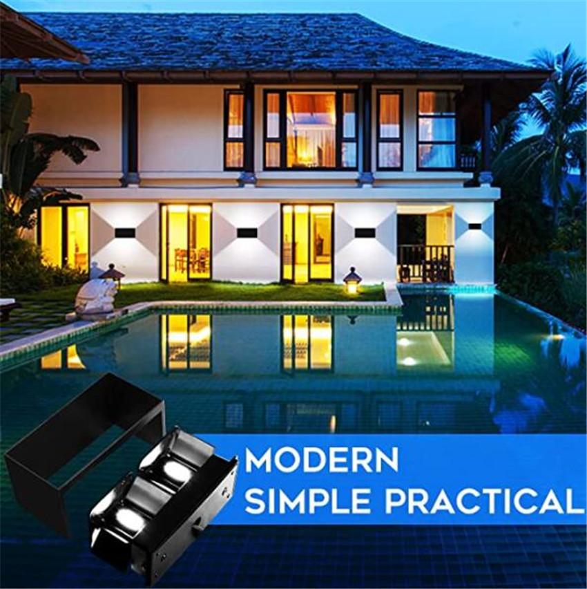 24W Modern Led Wall Light AC85-265V Waterproof IP65 Outdoor Lighting Garden Porch Wall Lamp Indoor Decoration Sconce NR-323