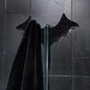 Gothic Bathroom Decor 3D Printed Bat Hook for Glass Shower Door, No Drill Snap Niche Decorative Hooks on Clip Hanger, Hanger Towel Loofah Punch
