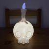 Gothic Skull Candle Shape Night Light LED Bedside Lamp Cool Girl Bedroom Decor Creative Funny Cartoon Kid Holiday Halloween Gift