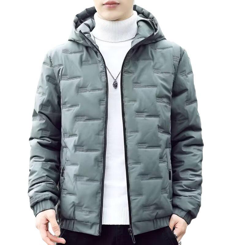 Men's Plus Size Hooded Cotton Jacket - Lightweight, Loose, and Warm for Autumn/Winter