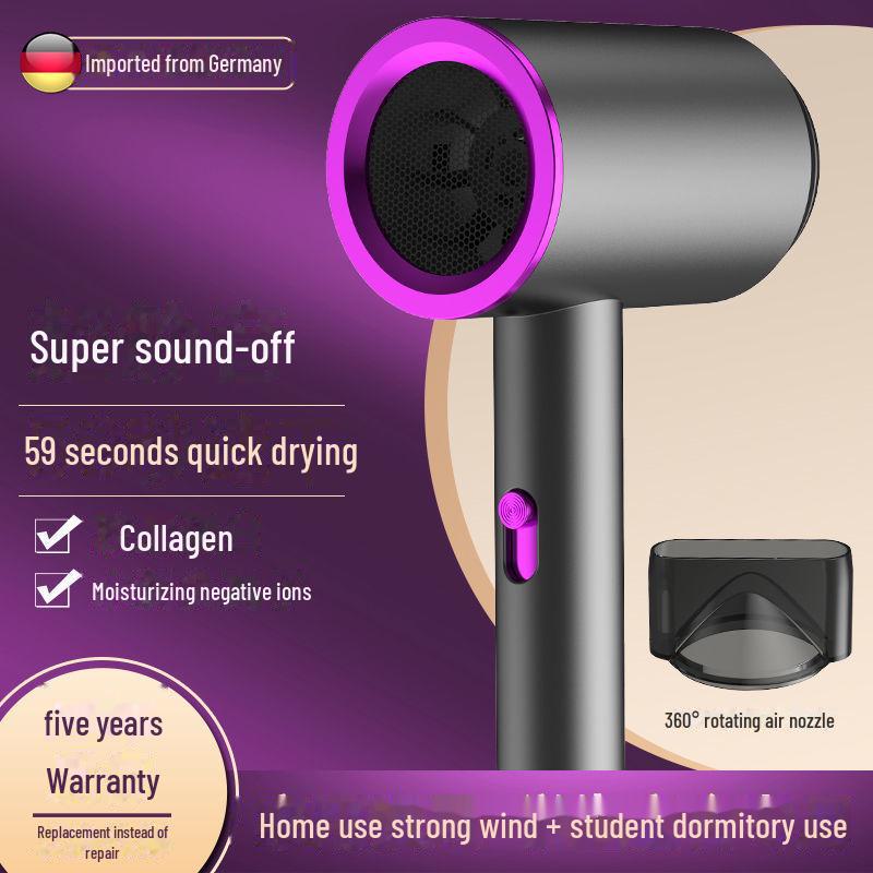 Celebrity Hair Dryer: Powerful Wind, Blue Light, Hot/Cold Dual Temp, Ideal for Home & Student Use
