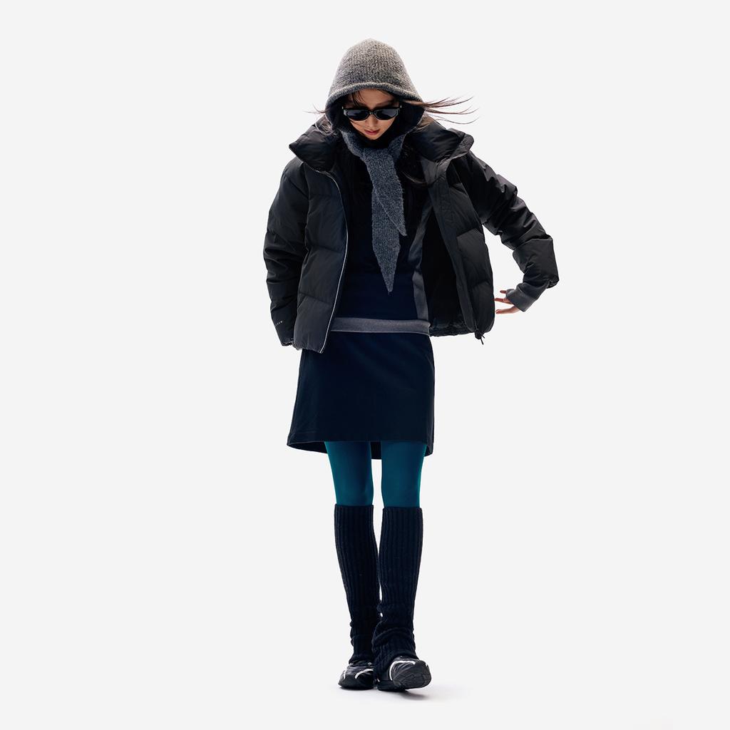 Li Ning Fitness Series Windproof Water-Repellent Stand Collar Logo Down Jacket Women Jacket AYMV396-2