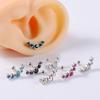 A52E Tragus Piercing Earring Elegant Cartilage Earring Stainless Steel Ear Jewelry Accessories with Czech Crystal