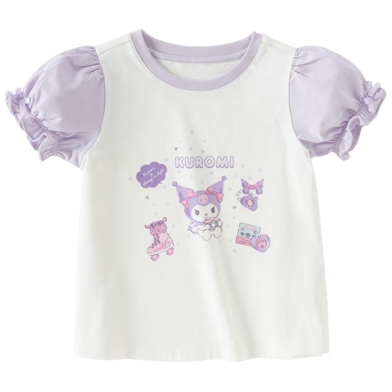 DAVE & BELLA Girls  Kuromi IP Short Sleeve T-Shirt 140cm