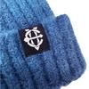 EIGHTVOLUME Ev Fleece-Lined Ribbed Short Beanie (Blue)