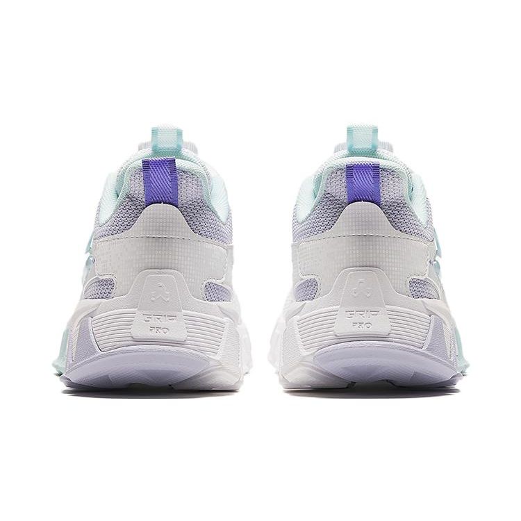 Anta Lightweight Comfortable Non-Slip Shock Absorbing Low-Top Casual Shoes Kids sneaker White Green 322418806-1