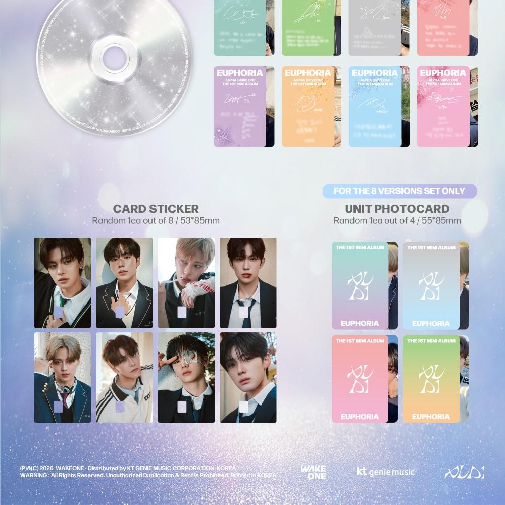 ALPHA DRIVE ONE - [EUPHORIA] 1st Mini Album JEWEL CASE