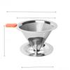 304 Stainless Steel Double Layer Coffee Filter with Stand