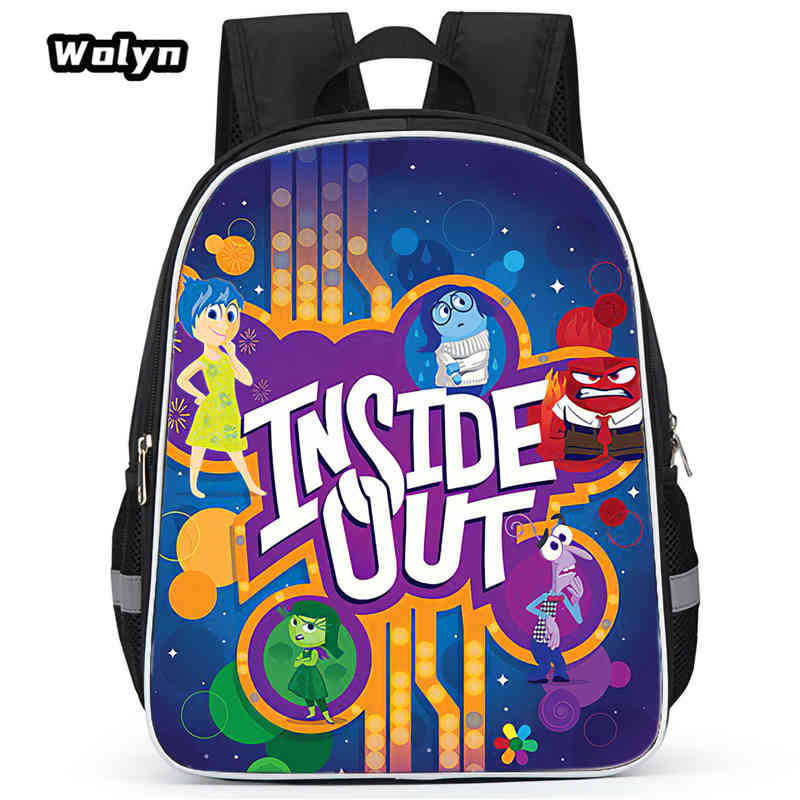 Mind Secret Service 2Ide Out Simple Cute Backpack Student School Bag Backpack