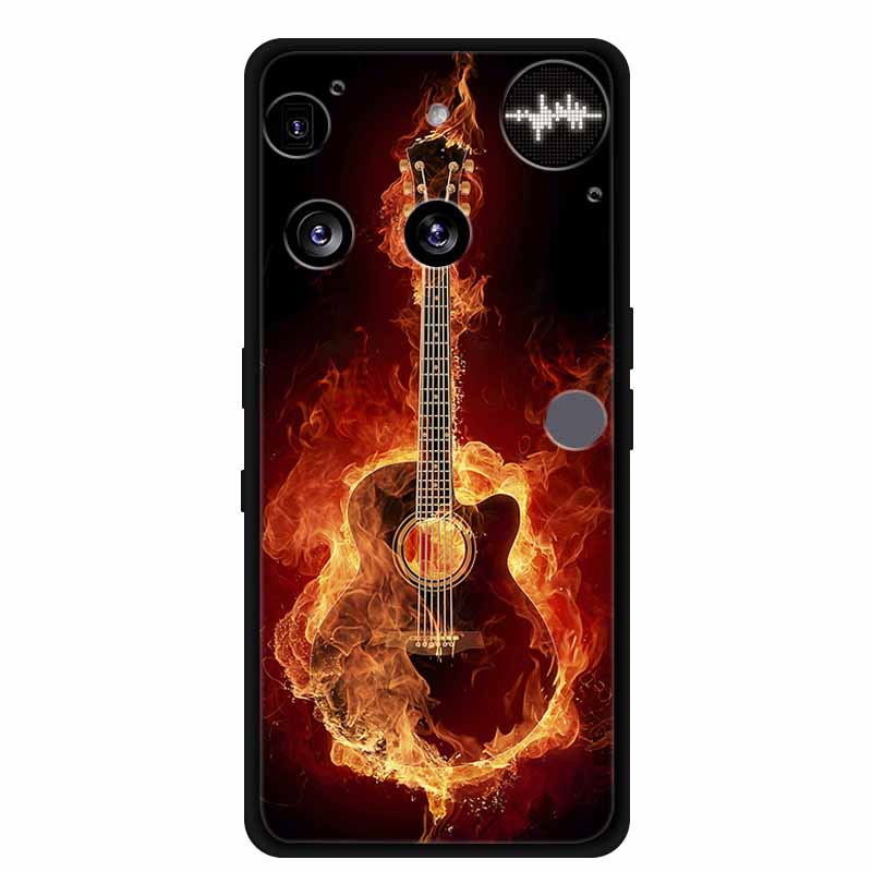 Flowers Case For Nothing Phone 3 Phone3 Soft Silicone Phone Cover Funda Black TPU Protective Bumper Coque for Nothing Phone (3)