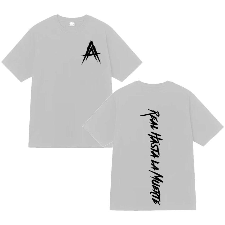 Rapper Anuel AA Real Hasta La Muerte T-shirt Harajuku Fashion Short Sleeve T Shirt Mens Women High Quality Sports Tshirts
