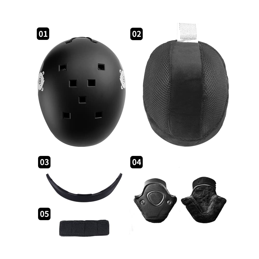 kufun Ski Snowboard Helmet for and with Visor and Adjustable Dial Size M Helmet, Kids, Adults, Men, Juniors, Women, (White-A, (55-58cm))