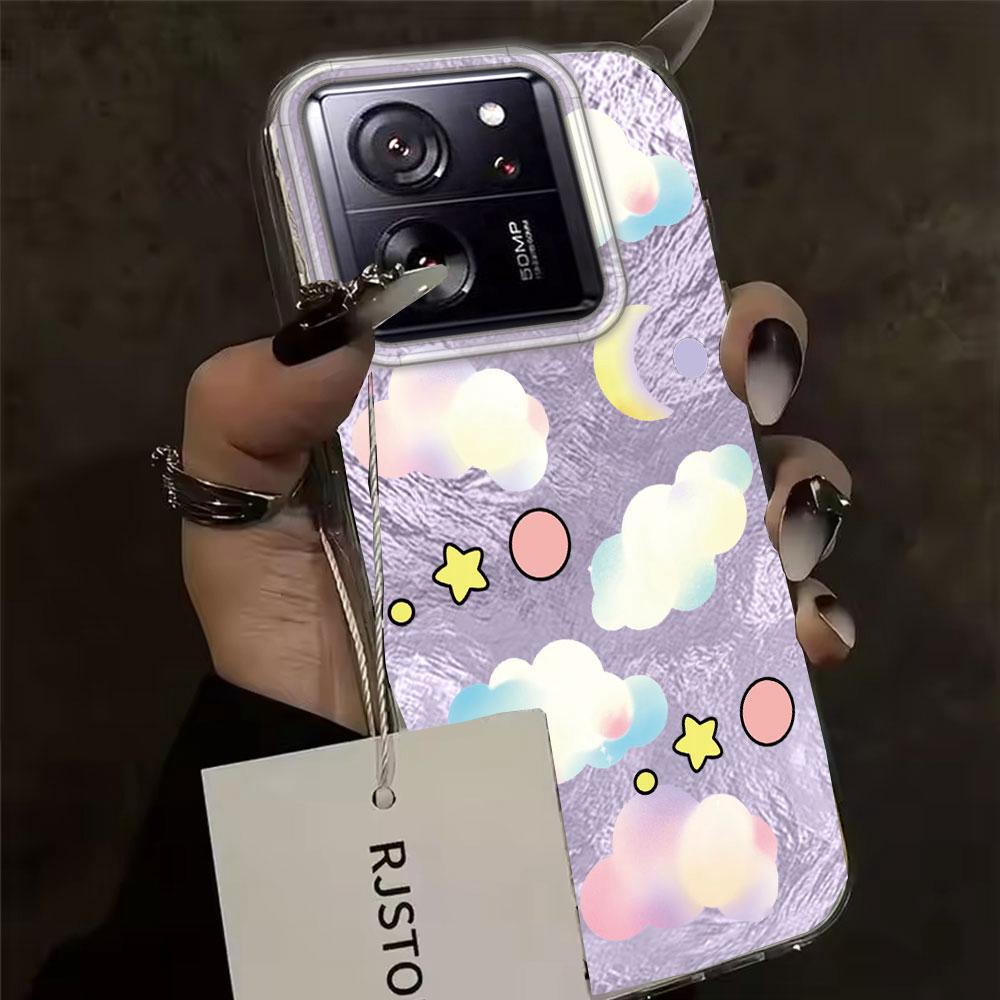 Blue White Clouds Vortex Texture Phone Case for Xiaomi 13T 14T 11 Lite Poco X5 M6 Pro X6 X3 Pro NFC C75 C71 C65 C61 M5S Cover