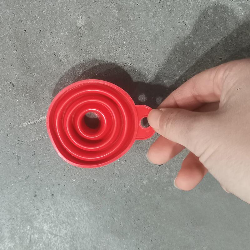 Hopfällbar Silikonstratt Bil Lastbil Motorcykel Bensin Fyllning Överföringsverktyg