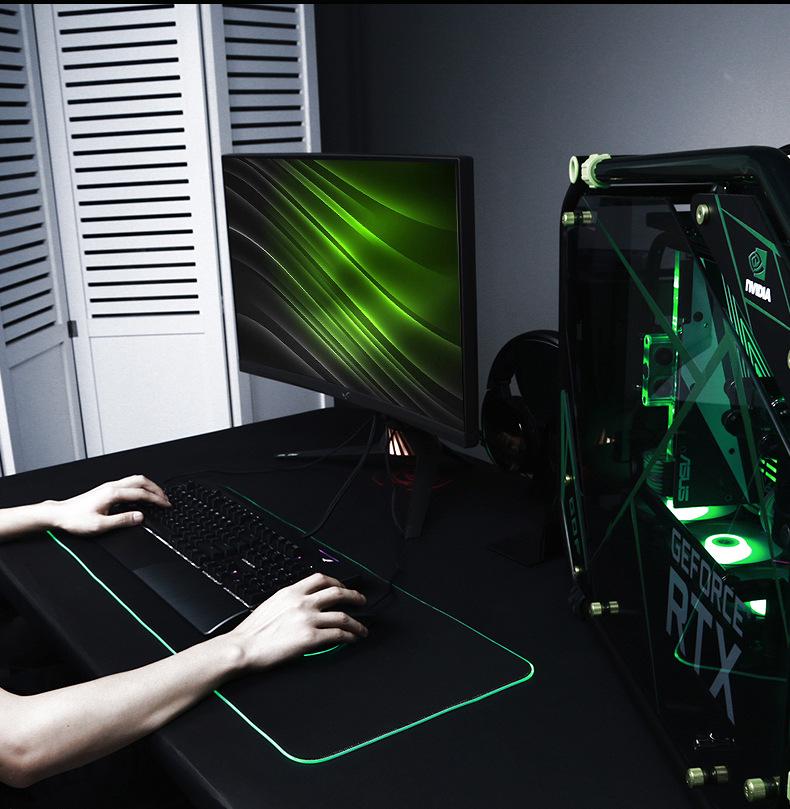 RGB LED Gaming Mouse Pad - Luminous Esports Office Accessory