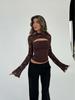2026 Women's Sexy Lace Slimming Hollow-Out T-Shirt - Versatile Outerwear Top