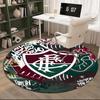 1 Stück runder Teppich Fußballverein Wappen Design Gedruckter Runder Teppich, Teppich für Home Office, Runder Stuhlteppich, Dekorativer Teppich Fan Geschenke Weihnachtsgeschenk
