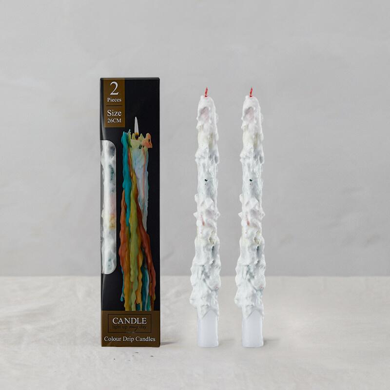 

Colorful Drip Flow Candles Long Rod Candles Nordic Ins Style Decoration Festival Atmosphere Home Furnishings