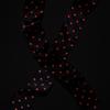 RECLOW DOT SILK LONG SCARF BLACK