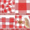 1/2pcs Disposable Table Cloth Waterproof Plastic Tablecloth, Rectangle Checkered Table Covers for Picnic, Birthday, Part