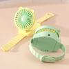 AM4 Battery Operated Powerful Watch Fan Portable Small Lightweight Cartoon Cooling Fan for Girl Kids Indoor Outdoor