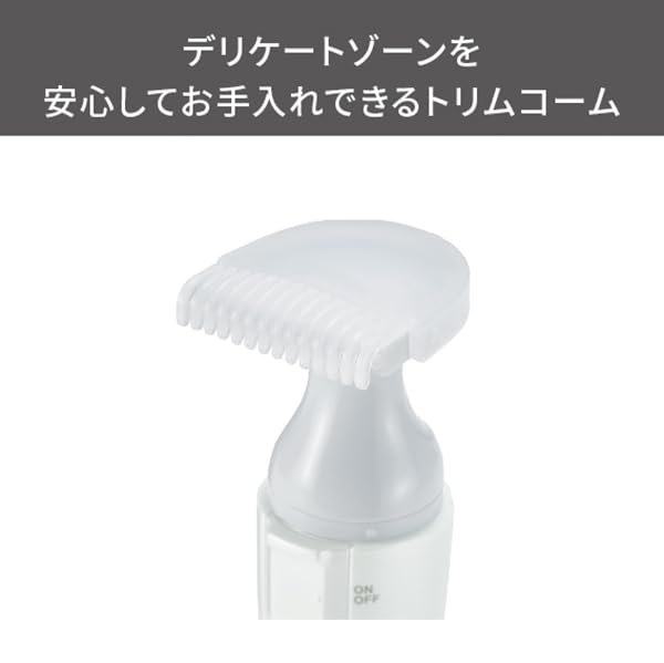 Tescom Face Shaver and Body Shaver, Battery-Operated, Washable, Authentic Product, TK351B-W
