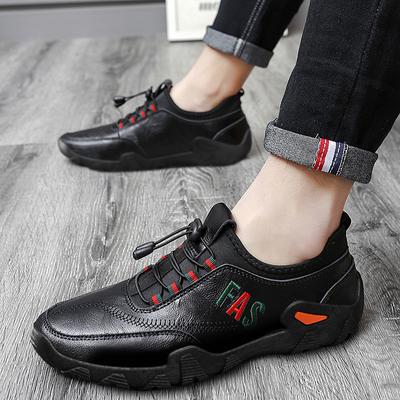 Autumn New Casual Men's Shoes Slip On Leather Shoes Men's Fashion British Shoes Trendy Sports Style Casual Shoes