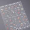 Colorful Embossed Flower & Bow Nail Stickers