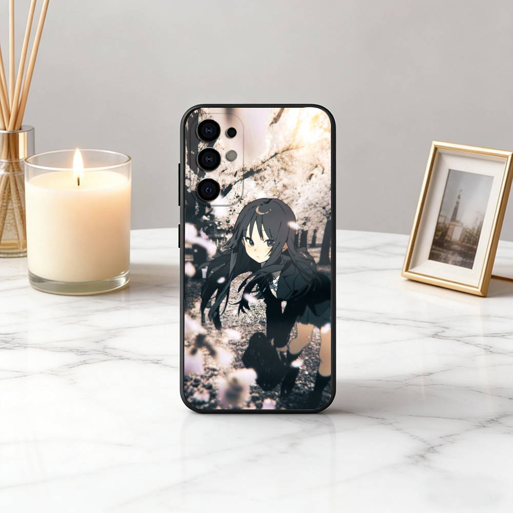 K-K-ON Mio Akiyama-KMA Phone Case For Samsung S25,S24,S21,S22,S23,S30,Ultra,S20,Plus,Fe,Soft Silicone Black Cover