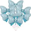 6Pcs Large Aluminum Foil Balloons Reusable Party Balloons Decorative Bow Balloons  Gender Reveal