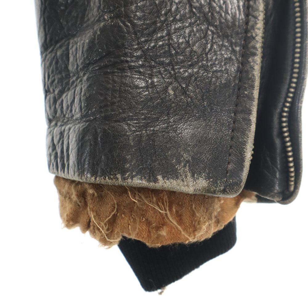 Million DOG 60s 70s vintage Double riders jacket black leather jacket Men's Used