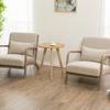 Lazy Sofa Nordic Single Chair Simple Balcony Home Fabric Milk Tea Shop Solid Wood Leisure Sofa for Living Room