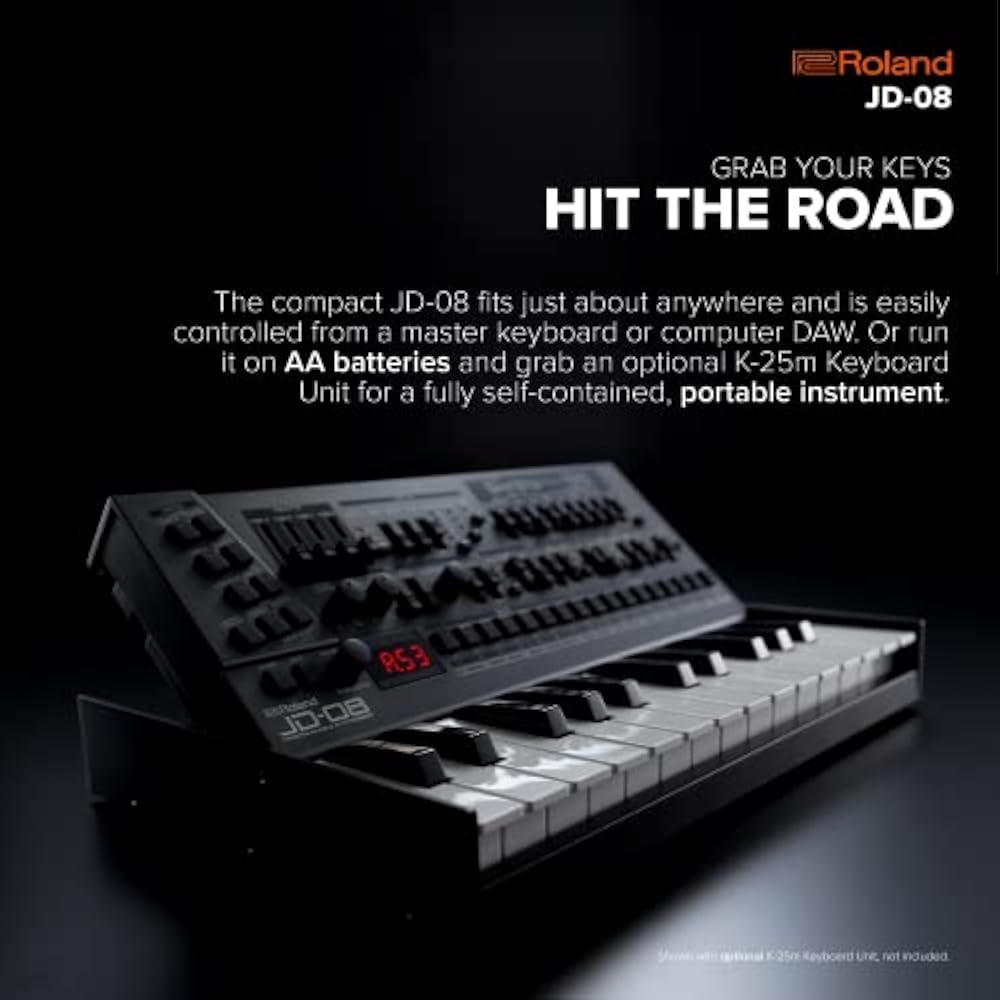 Roland Roland Sound Module JD-08 Sound Module JD-800 Sound and Behavior with Battery Powered Port...