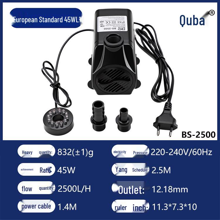 Quba Mini Multifunctional Submersible Pump for Fish Tanks and Water Dispensers