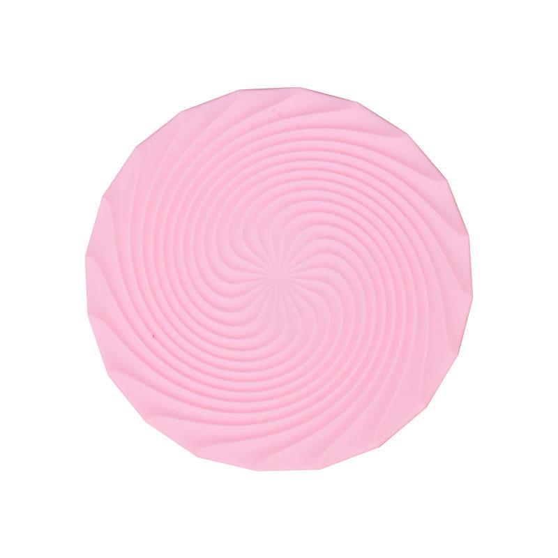 Suport de masă și coaster din silicon cu textură spiralată antiderapant – Suport de masă termorezistent