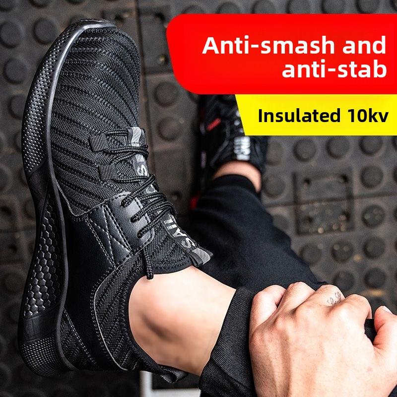 Steel Toe Shoes Man Safety Puncture-Proof Work Shoe Men Women Protective Work Shoes Steel Toe Anti Smashing Protection Shoes