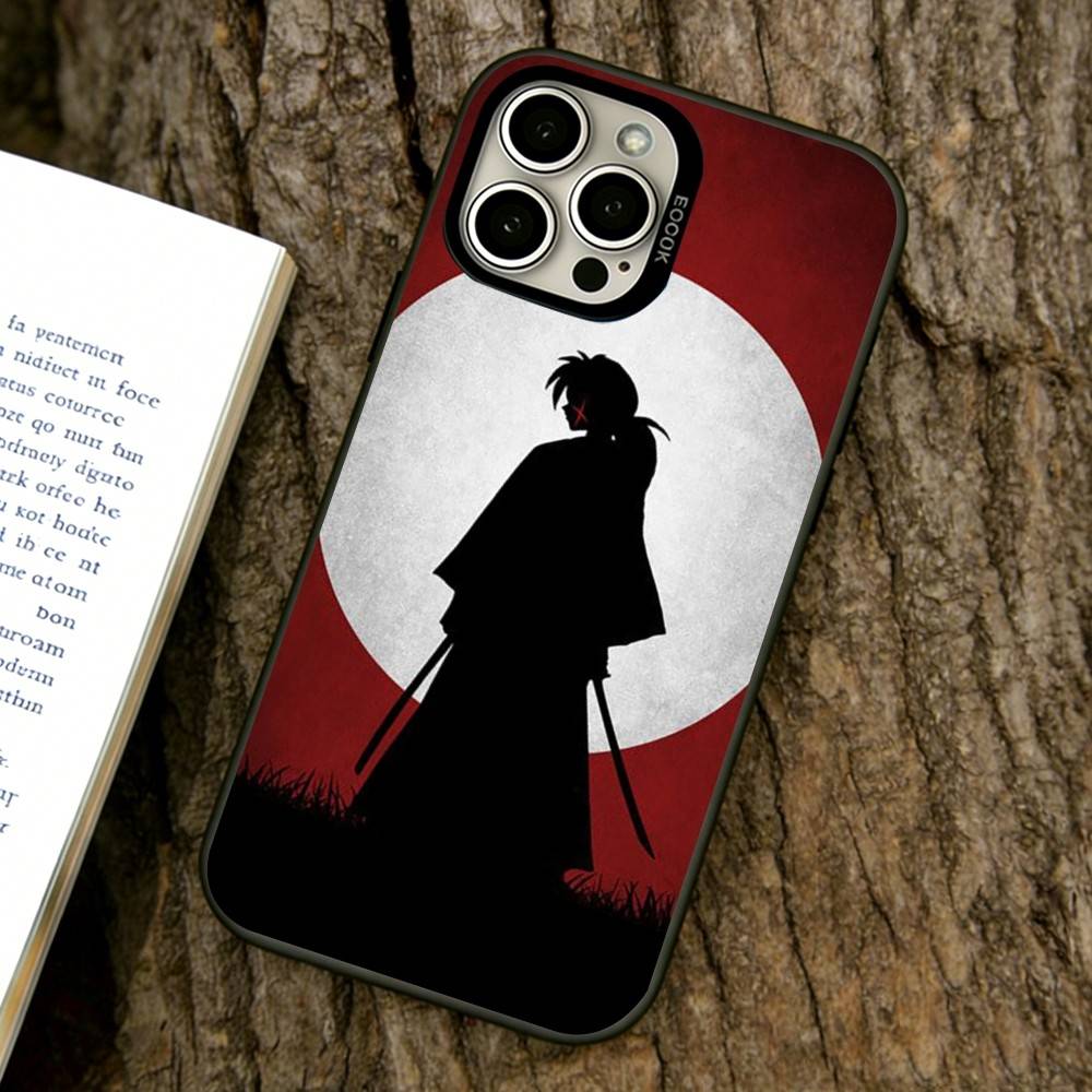 Rurouni Kenshin Phone Case For iPhone 17,16,15,14,13,12,11 Plus,Pro Max,XS,Colorful Silver Black Cover
