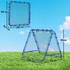 Double Sided Football Rebounder Net, Football Rebound Goal with Five Adjustable Angles, Blue