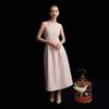 Langzi Elegant Off-Shoulder French Summer Slim-Fit Dress